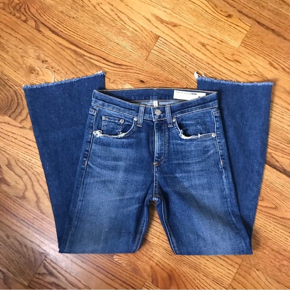 Rag & Bone 10” Crop Flared Jeans - Picture 4 of 11